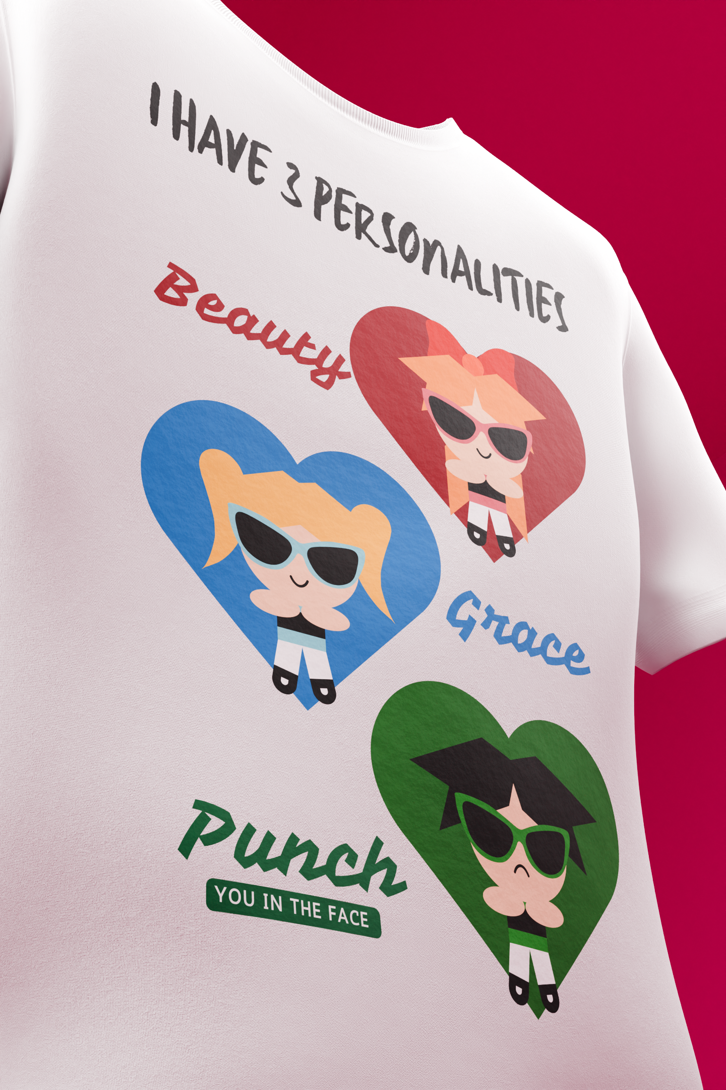 Three Personas T-shirt