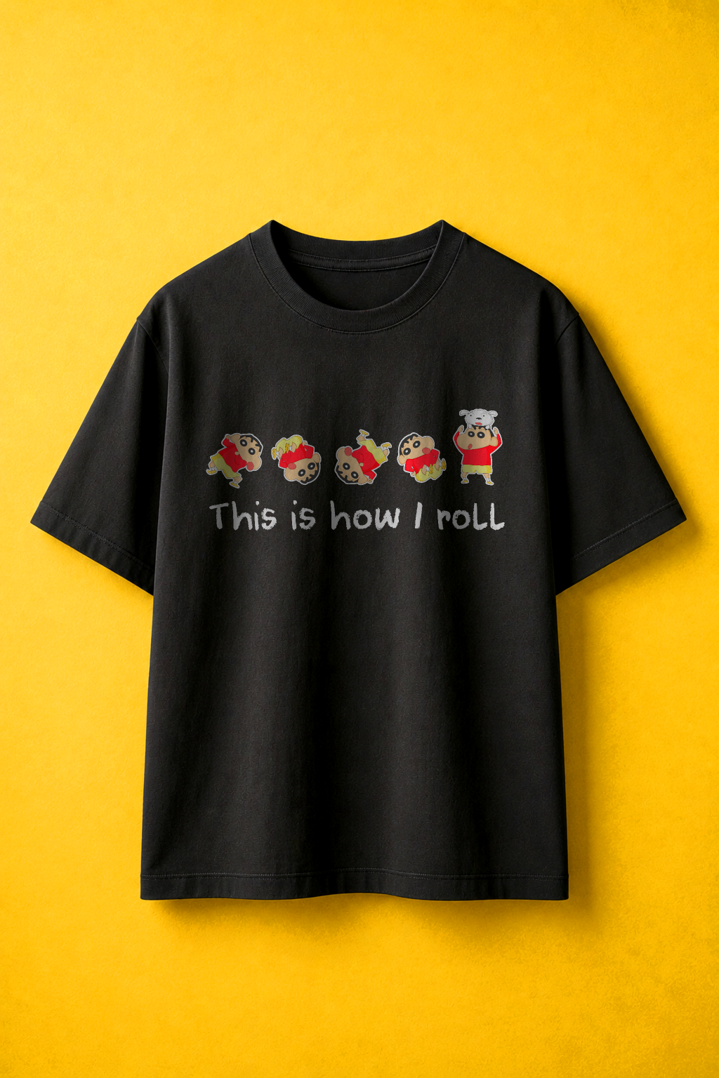 This is How I Roll Black T-shirt