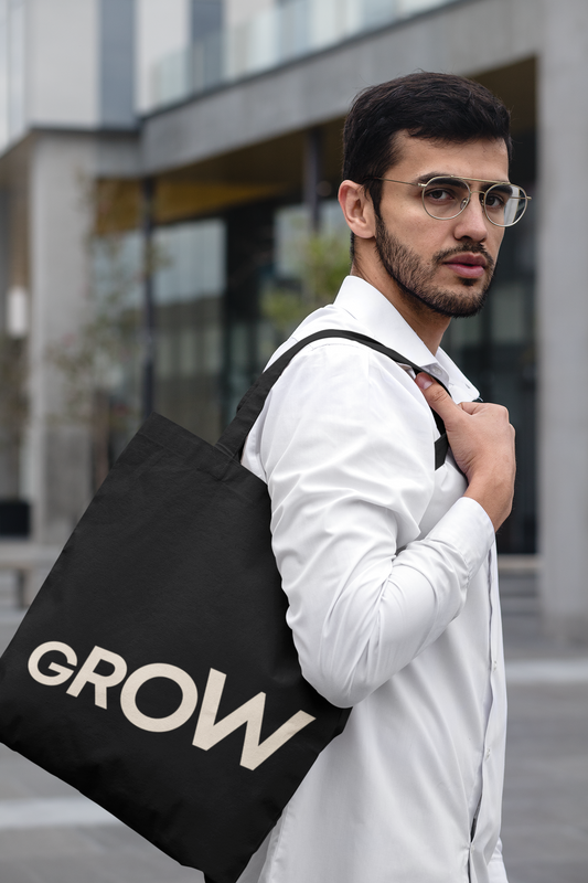 Grow Zipper Tote Bag