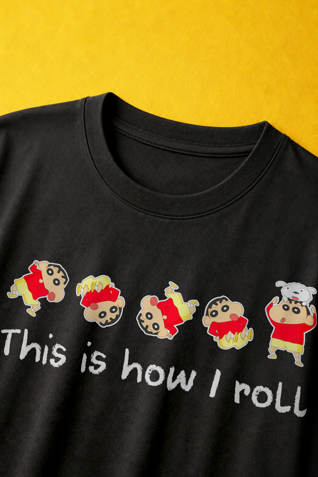 This is How I Roll Black T-shirt